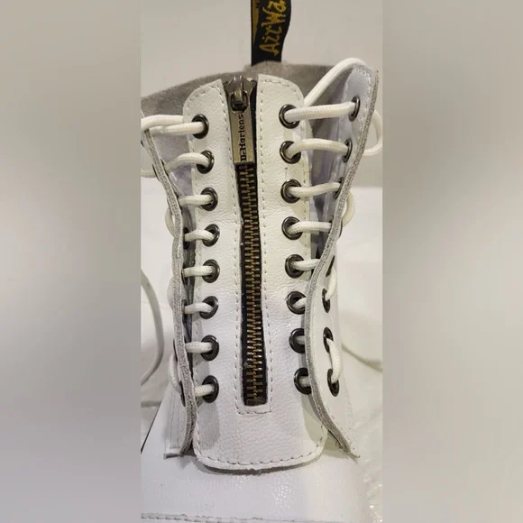 💎DR MARTENS Doc Airwair Sinclair white leather boots - Picture 2 of 7